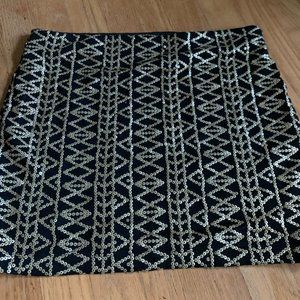 Dolce Vita Gold and Black Sequin Skirt